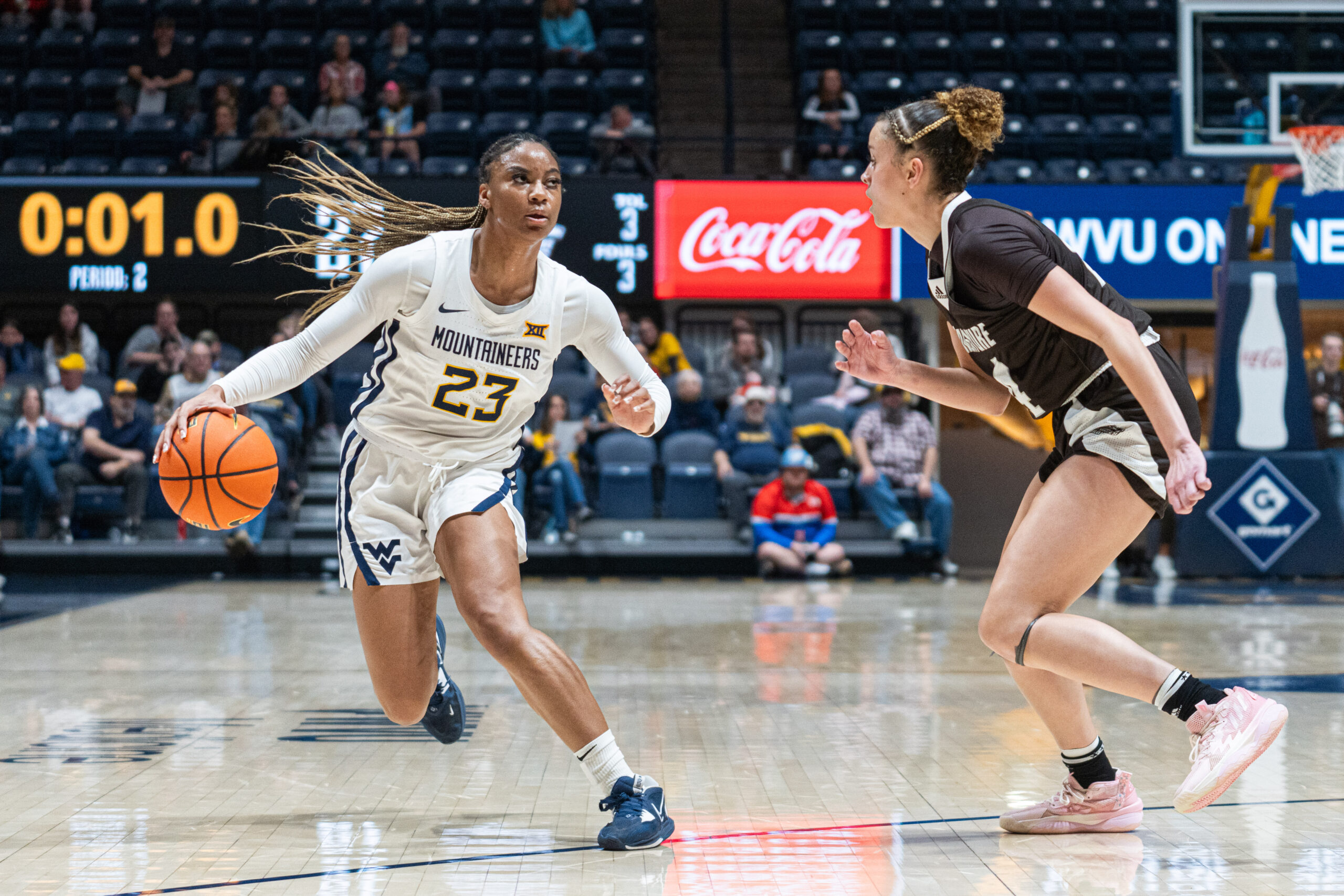 Lauren Fields hit prayer shot from 40 feet in WVU victory